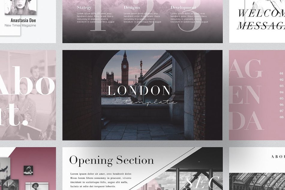 london-free-powerpoint-keynote-template