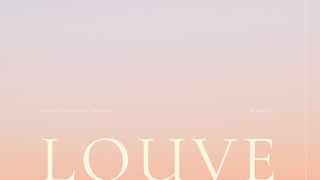 Louve PowerPoint Cover Free