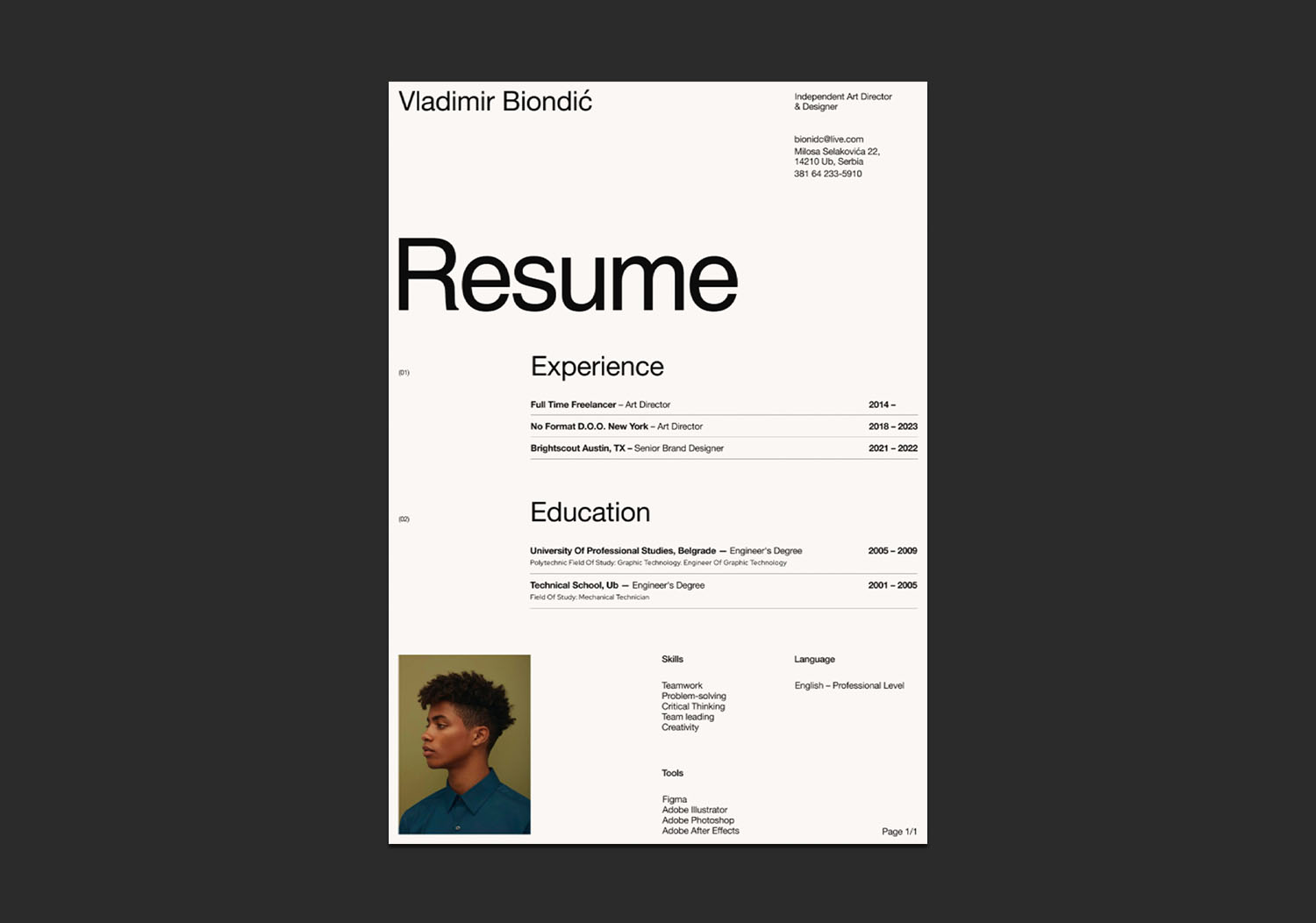 Resume Bold