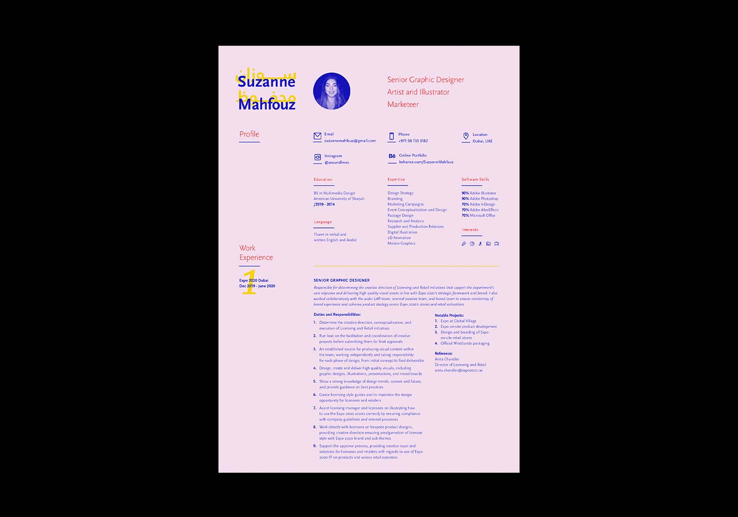 Resume Color Text
