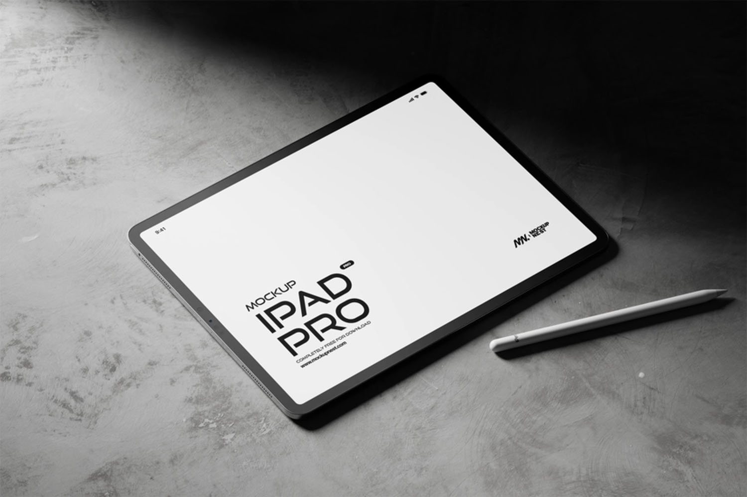 iPad Mockup with Pencil