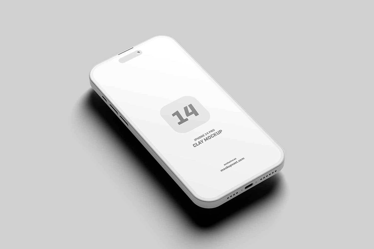 iPhone 14 Pro Clay Mockup