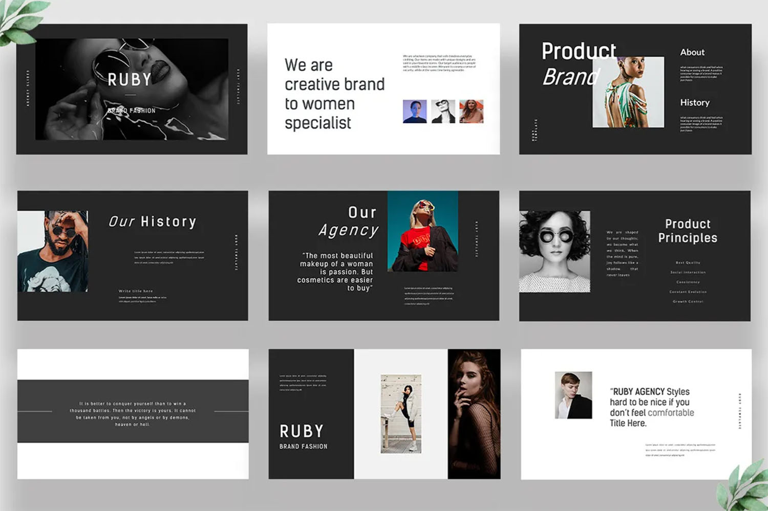 Ruby Urban PowerPoint Template