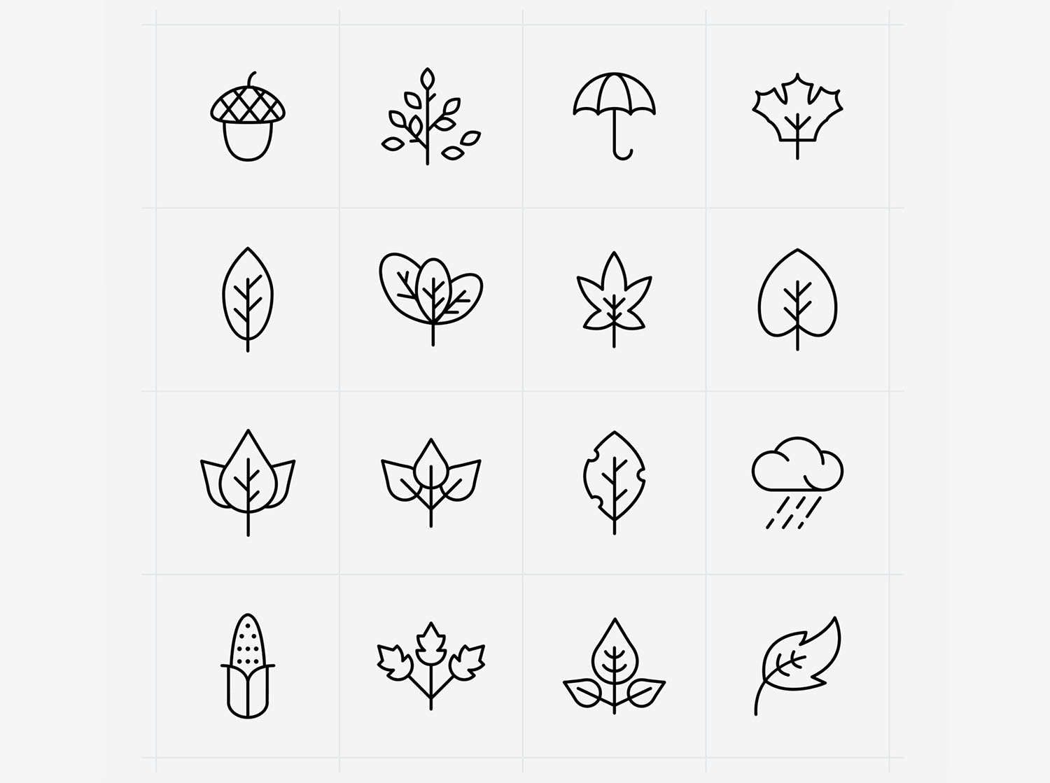 Autumn Leaves Icons