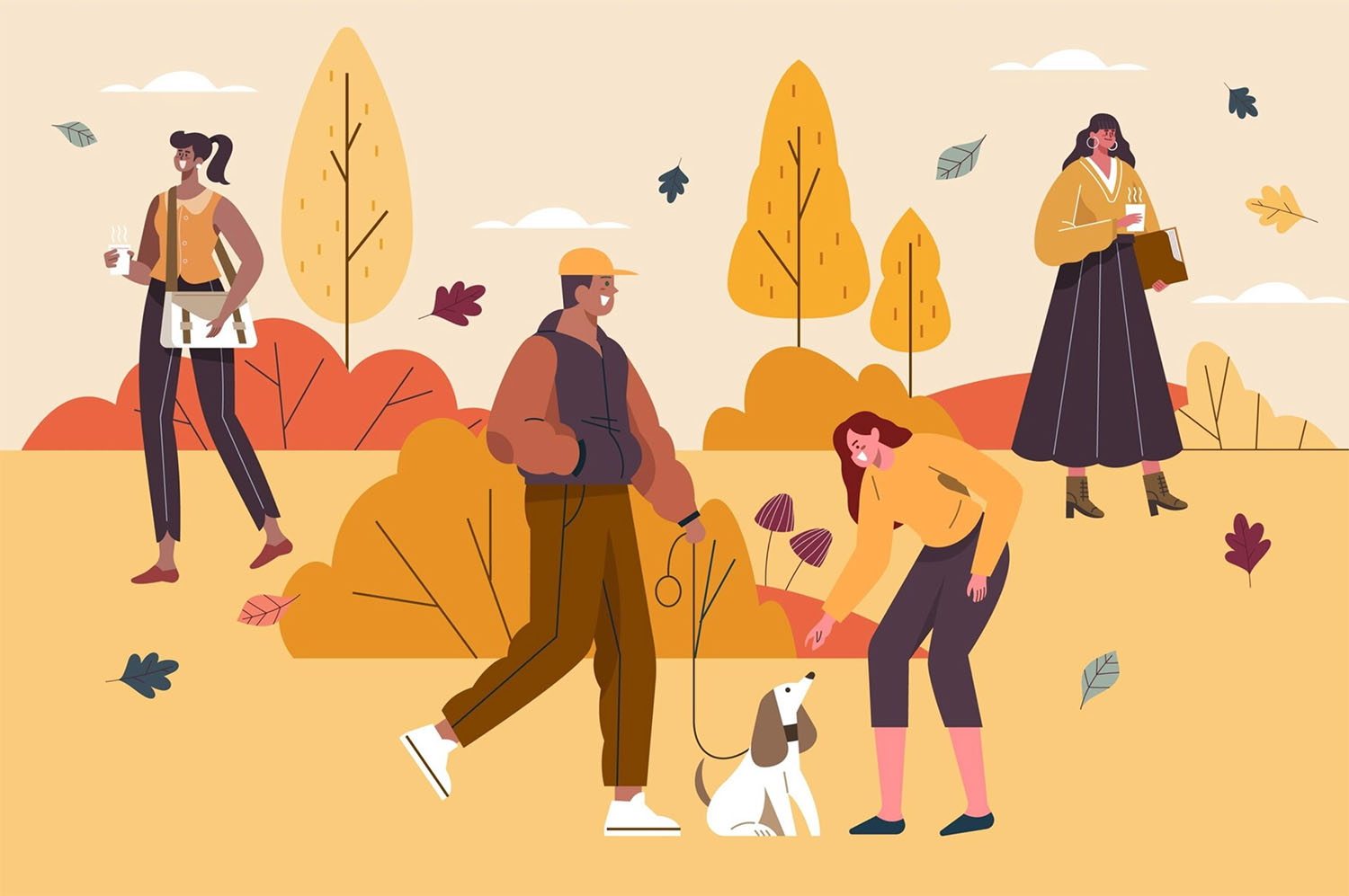 Autumn Park Illustration