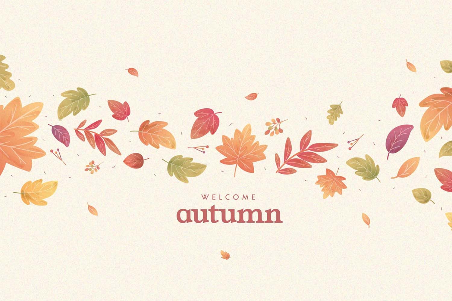 Watercolor Autumn Background