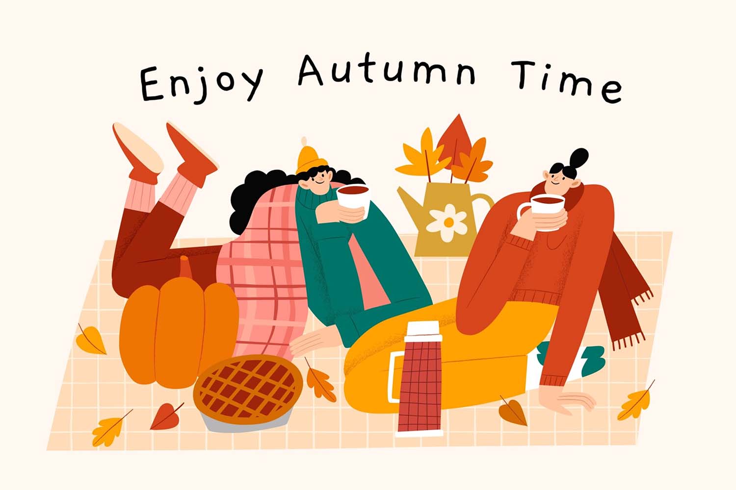 Picnic Illustration Fall