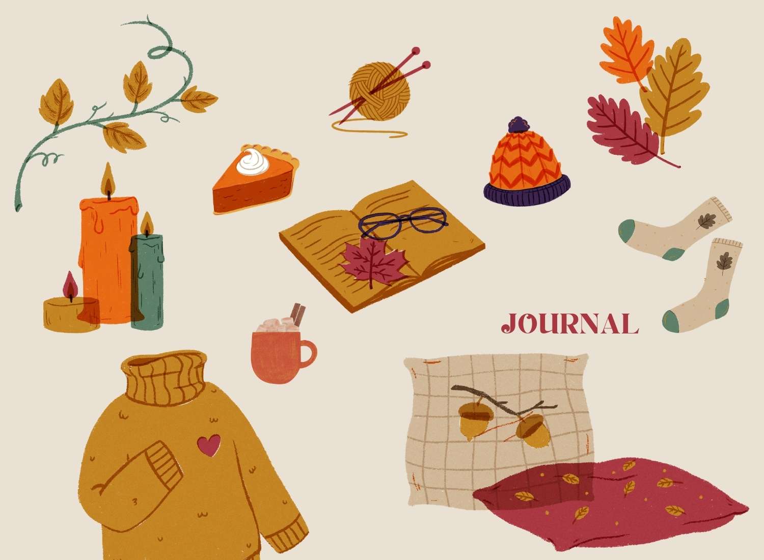 Rustic Autumn Journal