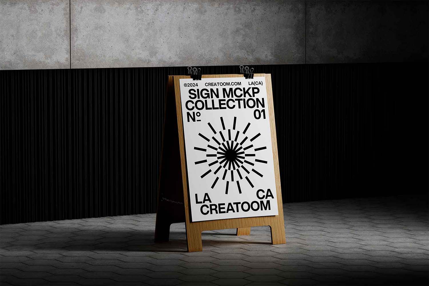 Sign Board Poster Mockup