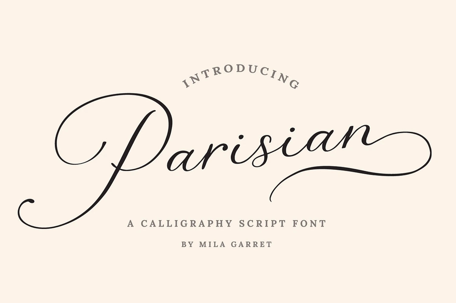 Parisian Vintage Calligraphy