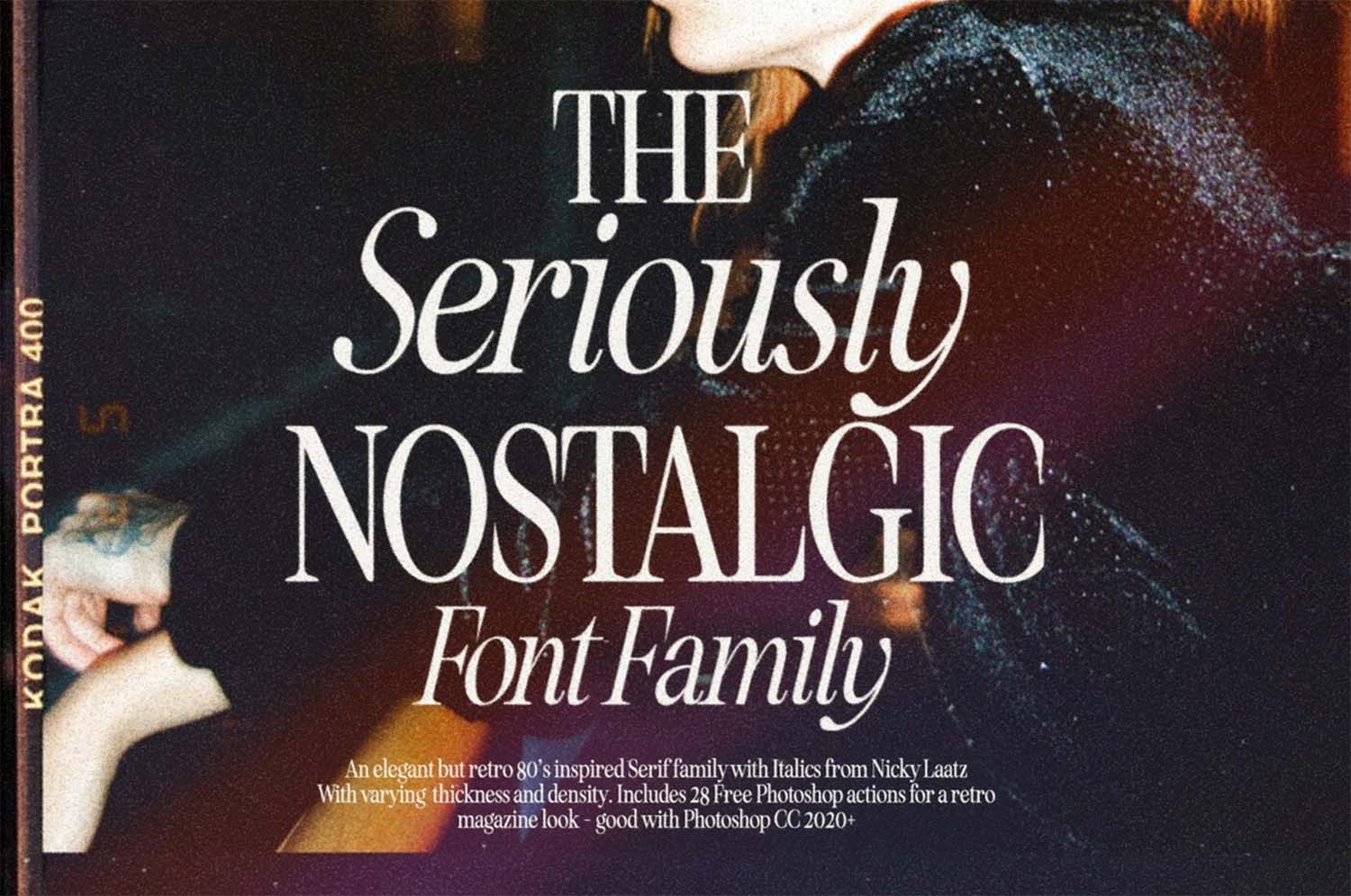 Seriously Nostalgic Serif