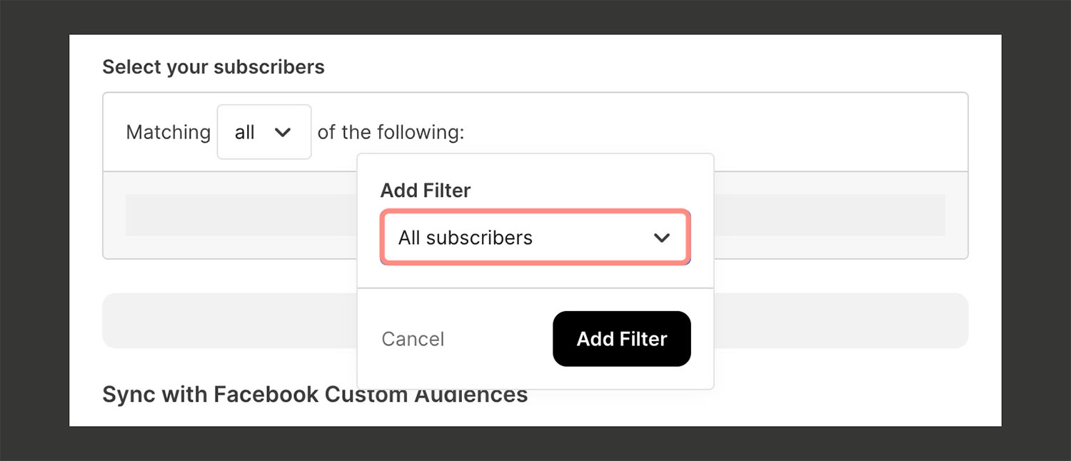 Segment Add Filter