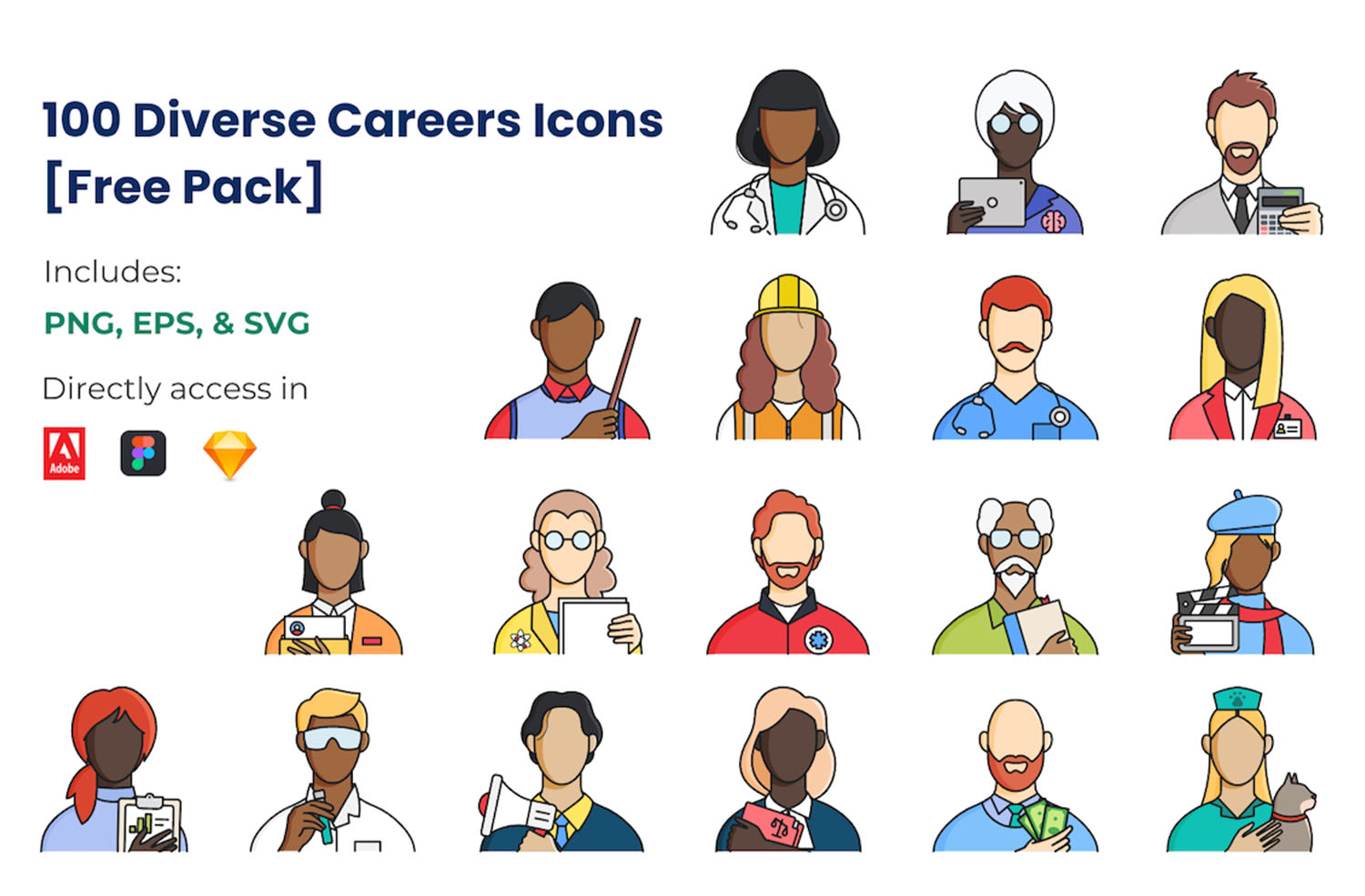 Diverse Career Icons