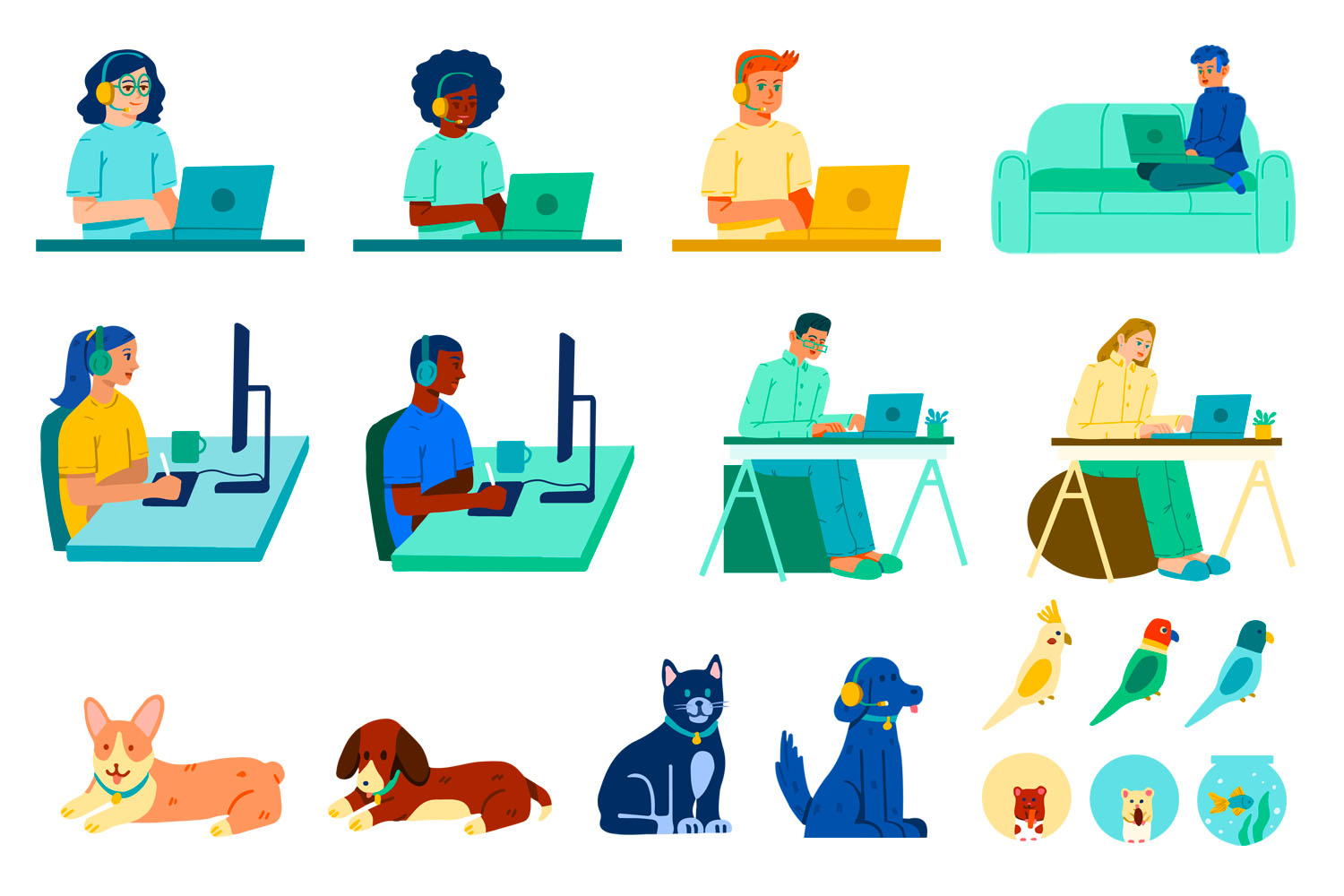 Work-from-home Icons