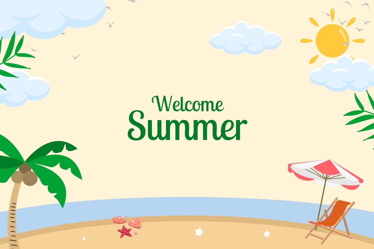 Summer Background Illustration