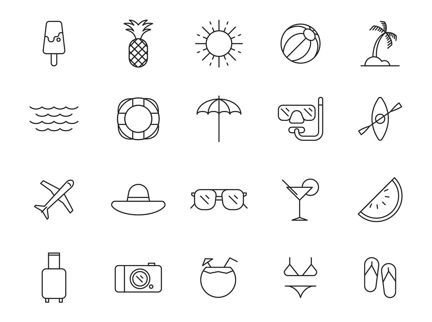 Summer Vector Icons