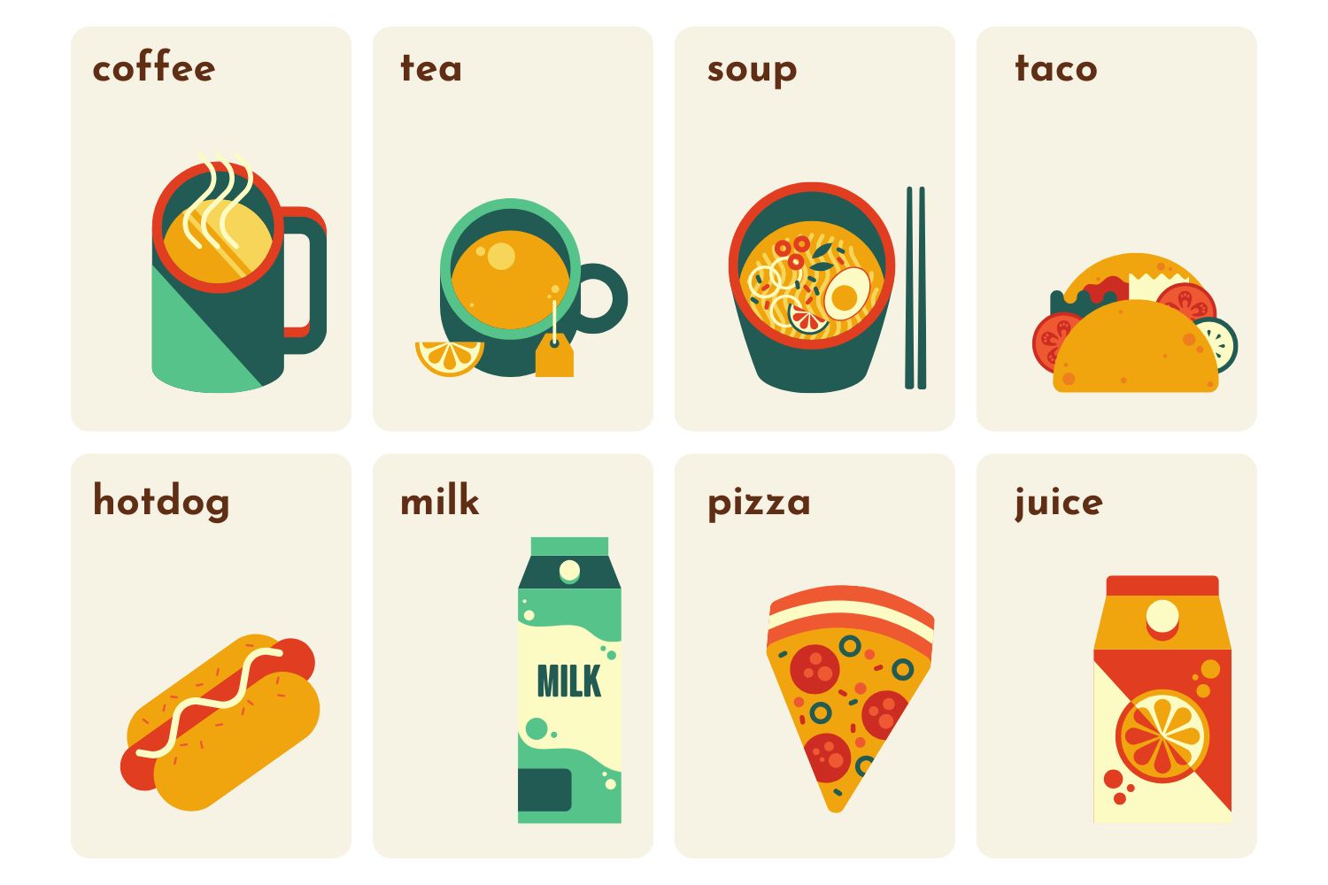 Food Flat Icons