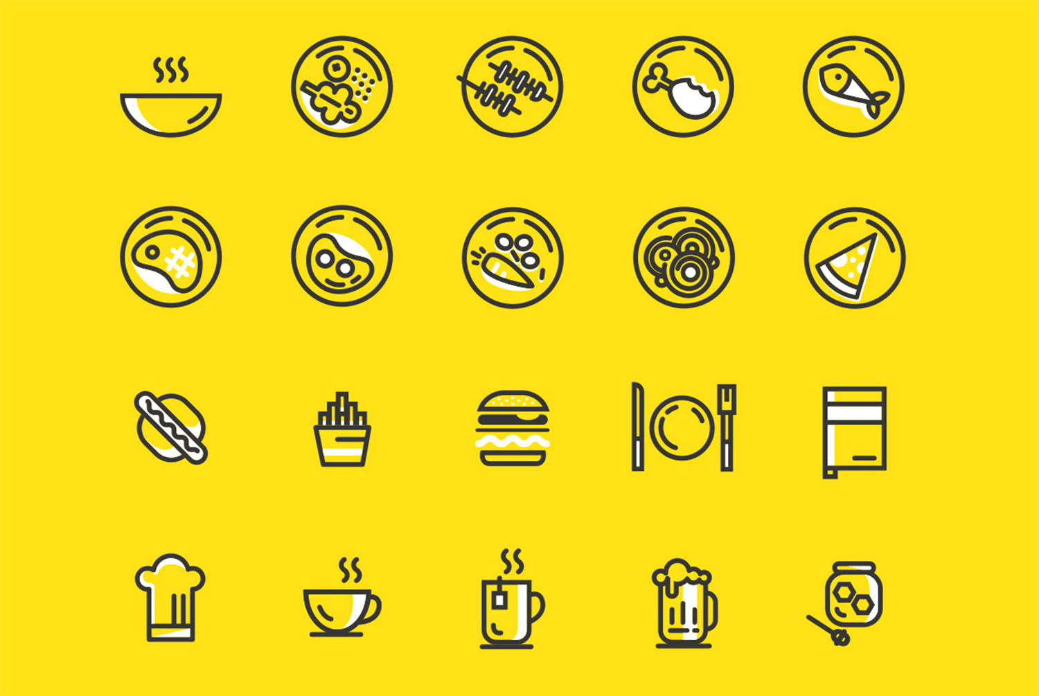 Food Icons Vector