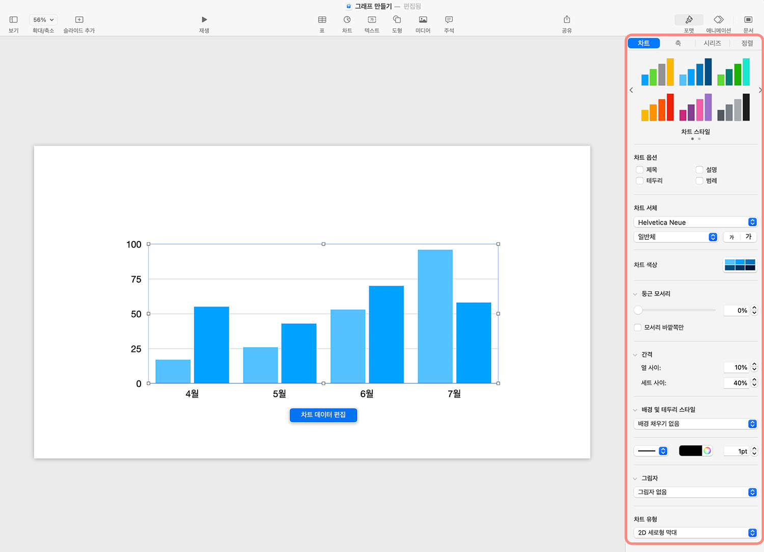 Keynote Bar Chart