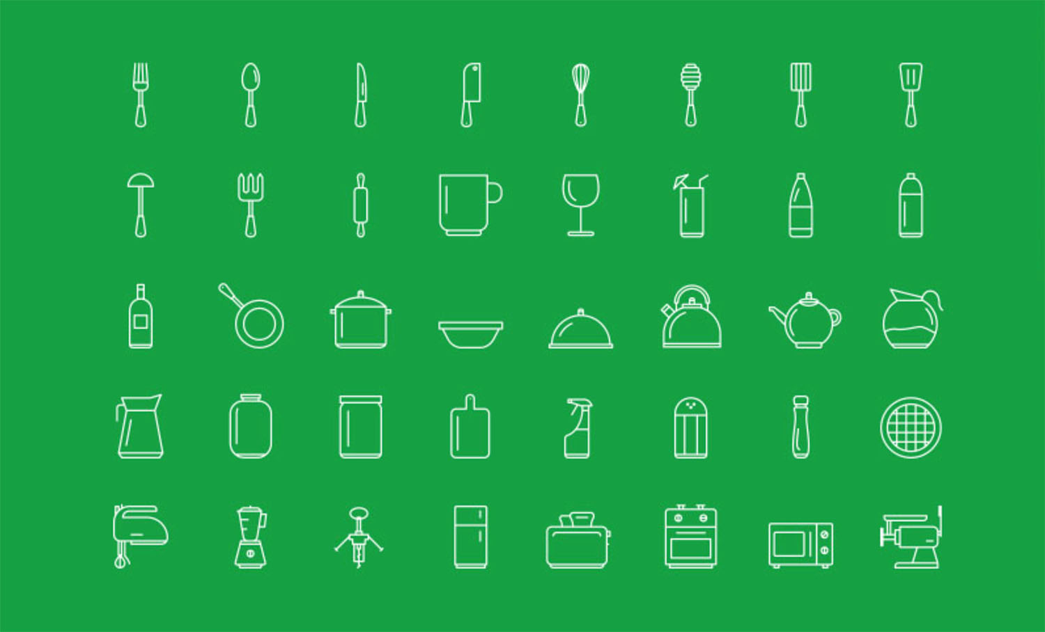 Kitchen Tool Icons