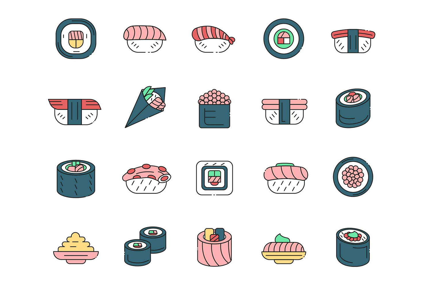 Sushi Icons