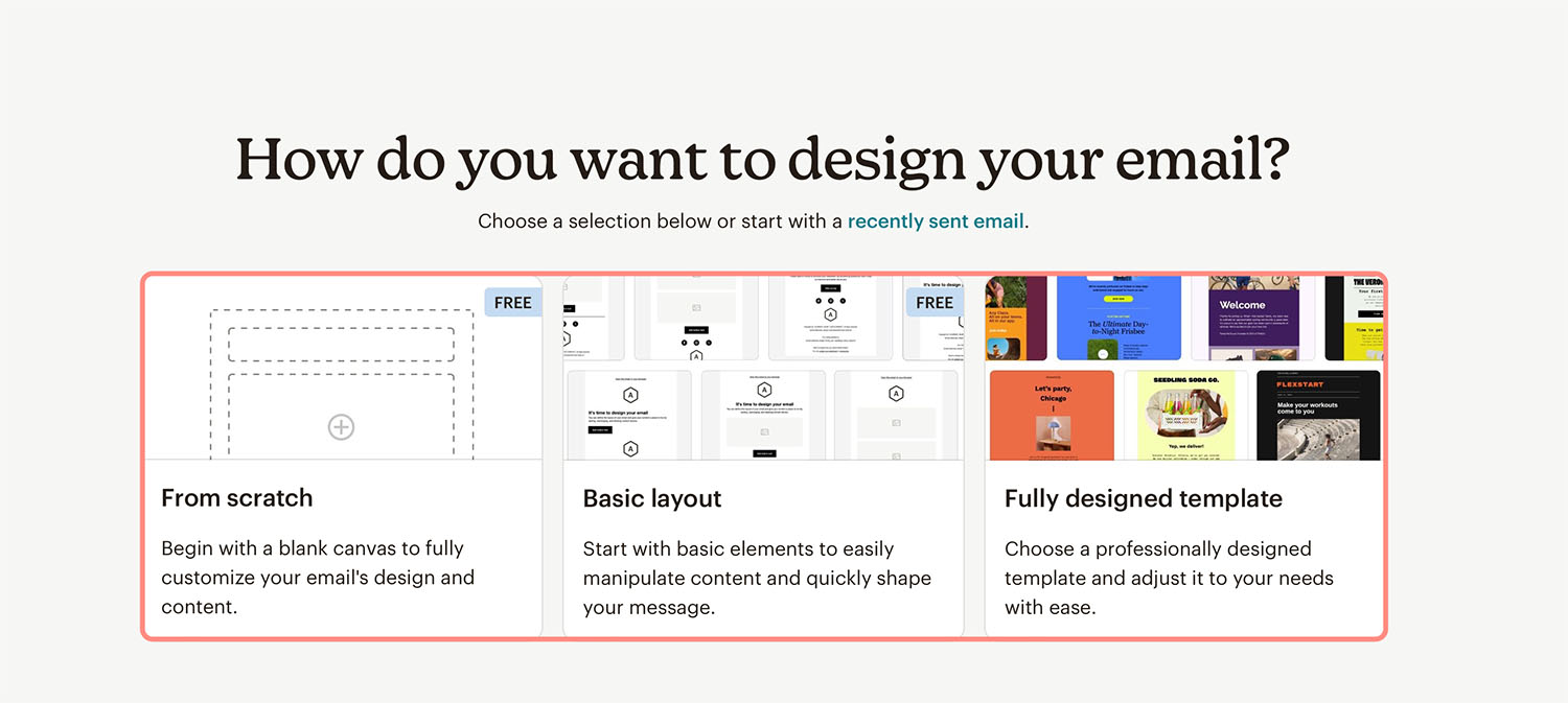 Mailchimp Create Email